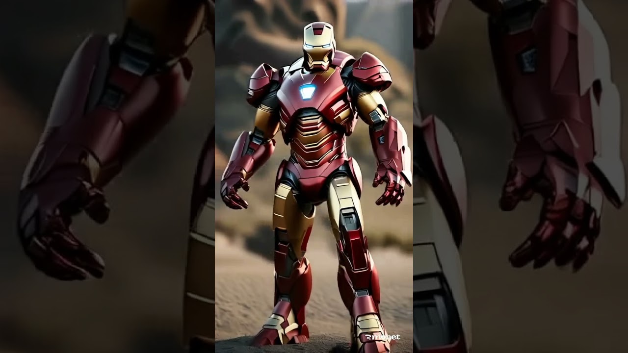 Ironman posing on the beach 🏖️ by Monet ai 