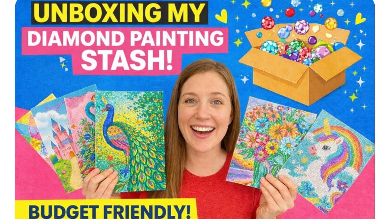 Распаковка набора для алмазной живописи! | Бюджетное и блестящее развлечение 💖