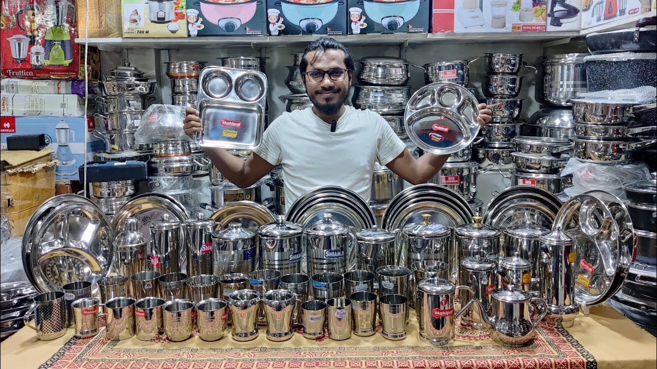 ইন্ডিয়ান SS এর ডিভাইড প্লেট,থালা,জগ,মগ,কাপ,গ্লাস সহ টুকিটাকি জিনিসের দাম|Mrs Homemaker BD