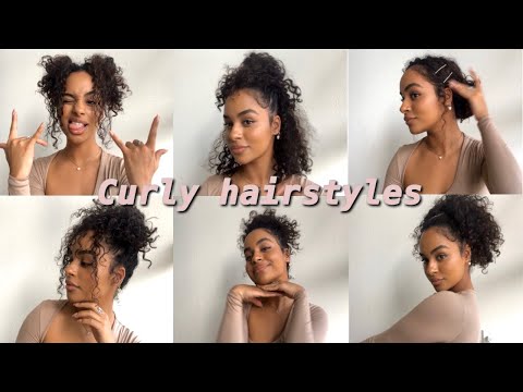 12 easy CURLY hairstyles !