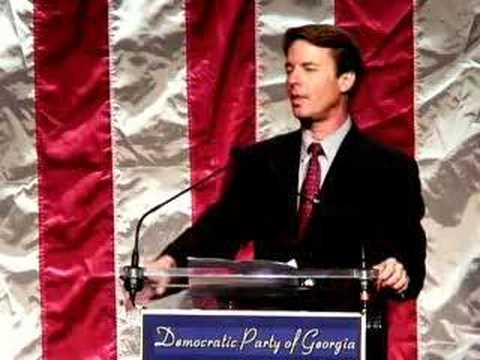 John Edwards speaks at the Georgia Democratic Party Jefferson-Jackson Dinner in Atlanta, Georgia on May 17, 2007.