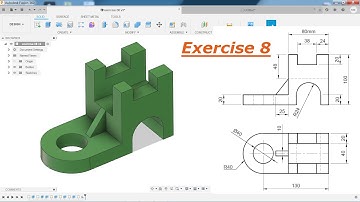 Autodesk Fusion 360 Tutorial for Beginner Exercise 8