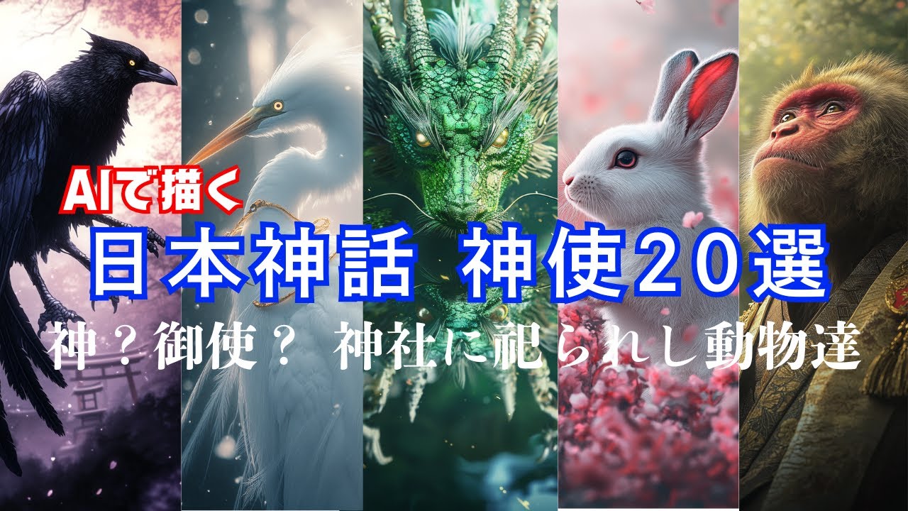 【日本神話】神に仕える動物たち20選──あなたはいくつ知ってる?【癒し動画】 - YouTube