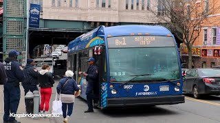 MTA New York City Bus: 2021 Nova Bus LFS HEV 9657 on the Bx1 Limited Bus (With a MetroCard Bus).