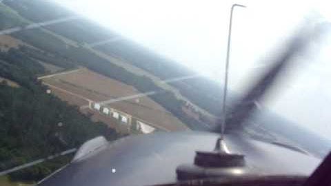 Descent to land in an Alon Ercoupe 415D