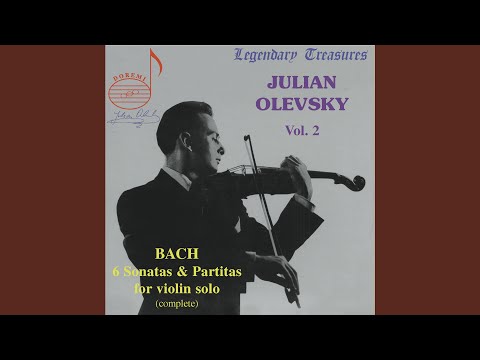Mira Violin Partita No. 1 in B Minor, BWV 1002: II. Double en YouTube