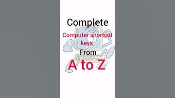 Ctrl A to Z shortcut keys #shortcutkeys #computer