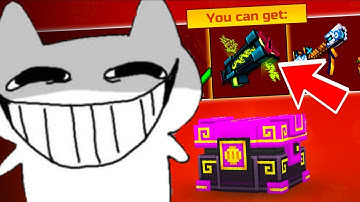 Opening the LUNAR CHEST in Pixel Gun 3D 💀