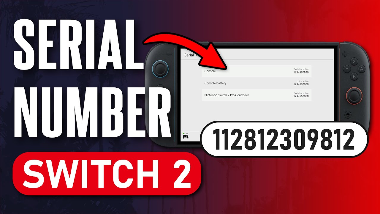 How to Check Console Serial Number on Nintendo Switch 2 - YouTube