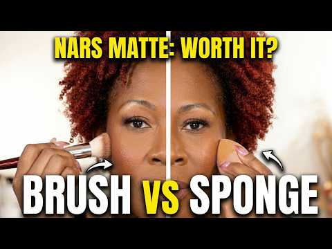 NEW NARS Matte Longwear Foundation Review | Worth It? | Brush vs Sponge Test