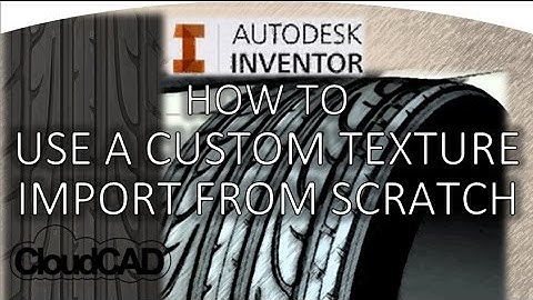 How to Apply a Custom Image Texture to 3D Models (Tyre) | Autodesk Inventor