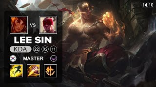 Lee Sin vs Taliyah Jungle - KR Master - Patch 14.10 Season 14