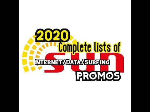 Complete Lists Of Sun Internet Promos 2020 Youtube