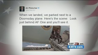 Ari Fleischer's 9/11 tweets mention president's brief arrival at Offutt