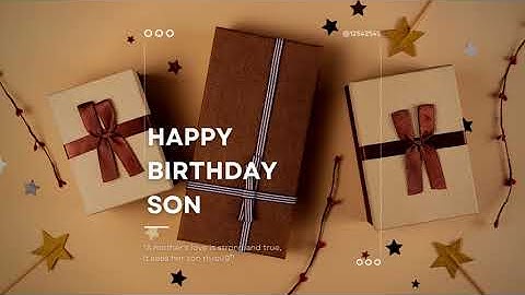 Heart touching birthday wishes for son from mother