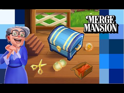 Merge Masion l ✂️✂️The best use for scissors is on Level 2 Fancy Blue Chests