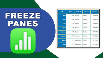 How to freeze panes in Apple Numbers (Spreadsheet) on Mac