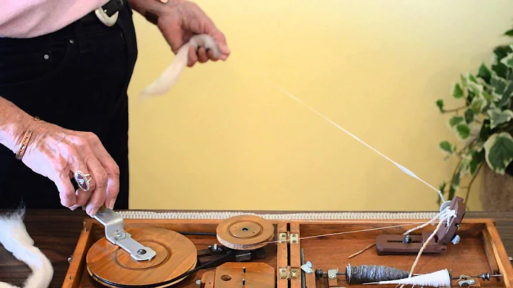 Step 2 Spinning on a Indian Book Charkha by Joan R...