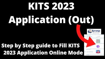 KITS Admission 2023 Application (Started)- How to Fill KITS Application Form Online Mode