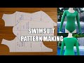 Drafting Leotard Swimsuit Pattern | DIY One Piece Swimsuit | Fashion Design
