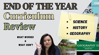 END OF THE YEAR CURRICULUM REVIEW || SCIENCE, HISTORY & GEOGRAPHY || 6TH & 9TH GRADES