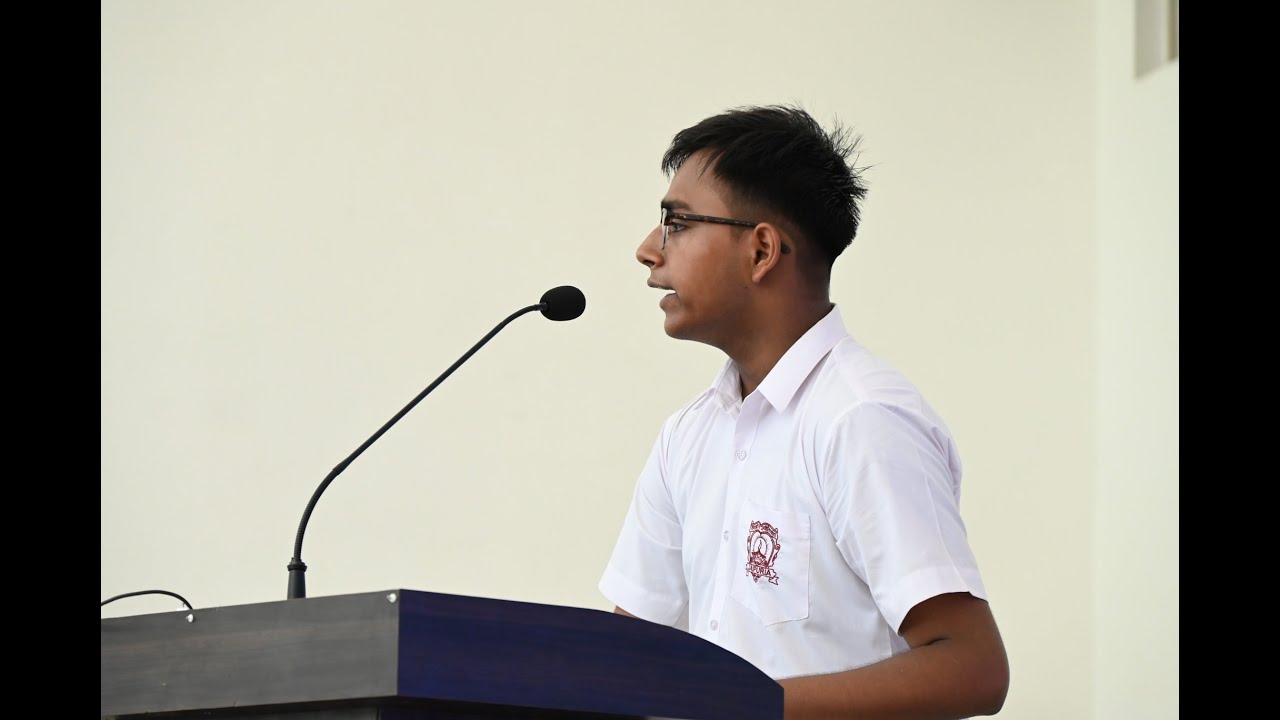 Pushkar Vishal 12 A | Student Council Elections Speech