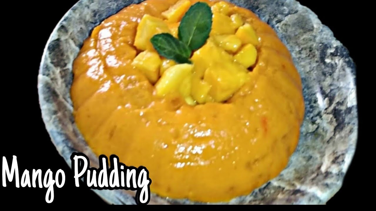 Mango PuddingPake Aam ki aisi recipeQuick&Easy Mango DessertEggless PuddingNo Gelatin,No
