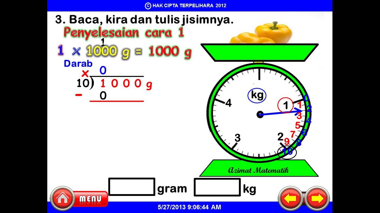 Cara Melihat Timbangan Gram Kondisko Rabat 7850