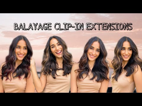 New Collection   Balayage Clip in Extensions  Made From 100% Human Hair  Hair Extensions India