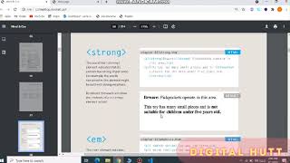 Html5 Text Formatting Tag Part-2 || Digital Hutt || HTML5 Tutorial In Urdu/Hindi