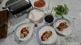 Shrimp Fajitas On The Griddler With Smoke-Less Mode