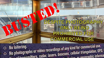 BUSTED BY MALL SECURITY for filming an elevator (despite following posted signs!)
