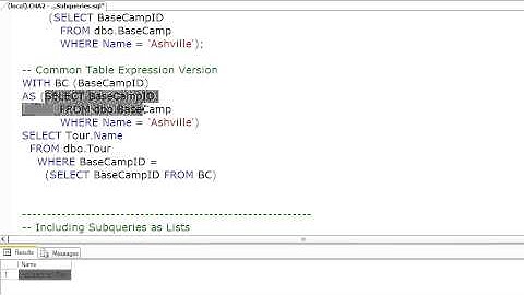 SQL Server  Using Subqueries as Expressions