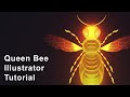 Queen Bee - illustrator tutorial
