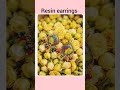 Diy uv resin earrings jhumka #resin art #flower earrings #realflower preserve in earrings #diyshorts