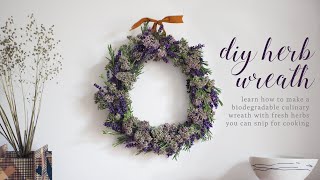 How to make a Herbal Wreath tutorial