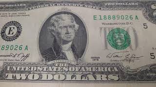 BILLETE. DE. DOS. DOLARES.  DE. 1976