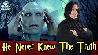 Why Voldemort Never Discovered Snape's True Loyalty