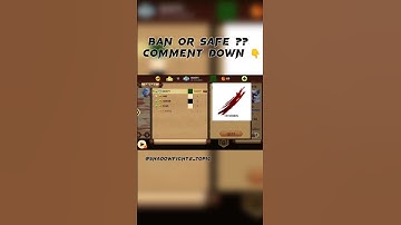 Ban Or Safe ?? Comment Down | Shadow Fight 2 | #shadowfight2