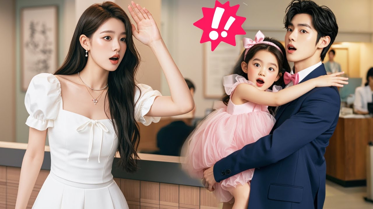 أم عزباء تصطدم بالمدير مع ابنتها، وفجأة تقع الطفلة في أحضانه وتناديه 