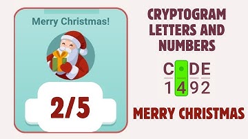 Cryptogram Merry Christmas Event Solution |  Chapter 2/5 [level 1 to 14]