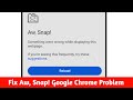 Fix Aw Snap! Google Chrome Error Problem On Android || Google Chrome Aw Snap Error Problem Solve