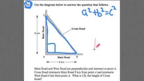 GOHMATH: #44 ~ Pythagorean Theorem ~ CSET MATH ~ By Chris Abraham ~ GOHmath.com
