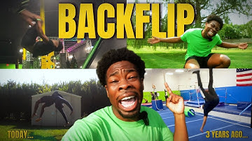 Learning How to Backflip! (COMPLETE STEP BY STEP TUTORIAL)