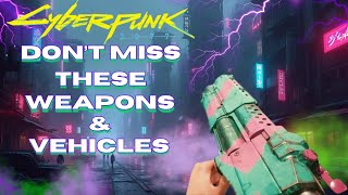 Cyberpunk 2077: 10 SECRET FREE Weapons &amp; Vehicles