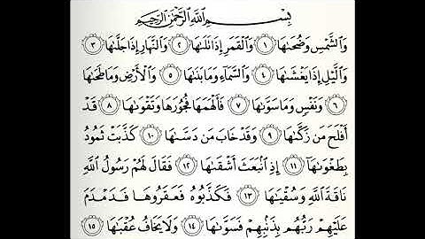 سورة الشمس القارئ رامي الدعيس