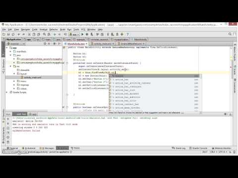 Android:  Accessing XML Widgets