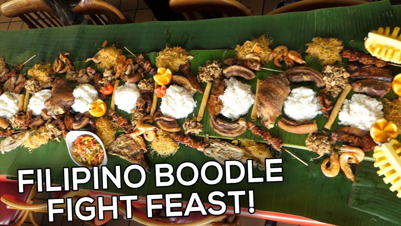 HUGE BOODLE FIGHT FEAST! | Filipino Feast at Manila Bay Ihaw Ihaw - YouTube