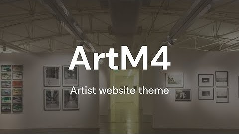 Mobirise Artist Website Theme | ArtM4