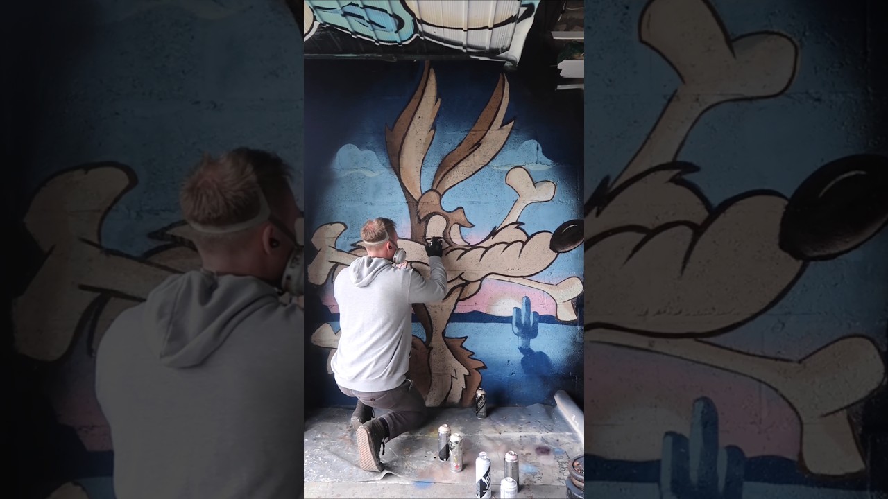 Spray paint a wall with me..Coyote style 